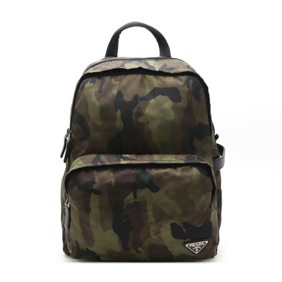 PRADA Black Triangle Backpack - Picture 1 of 9